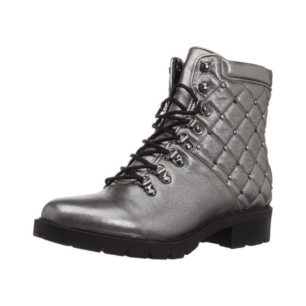 NEW! Marc Fisher Women's Lanzia Pewter Combat Boot